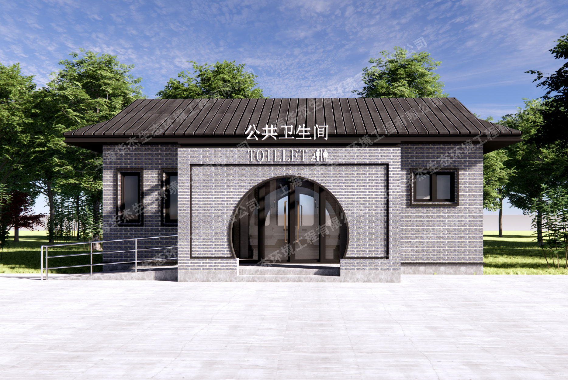 华杰公园景区装配式公厕 HJZP-005